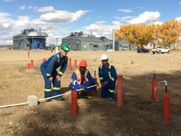 The Environmental Remediation Group creating an in-situ groundwater treatment system.