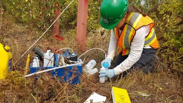 Field work - groundwater monitoring and sampling